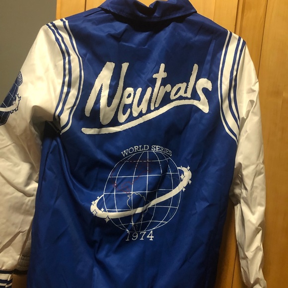 Blue Neutrals Varsity Jacket - Picture 2 of 4